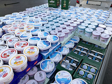yoghurt og juice til afvanding